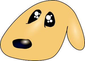 sad dog eyes